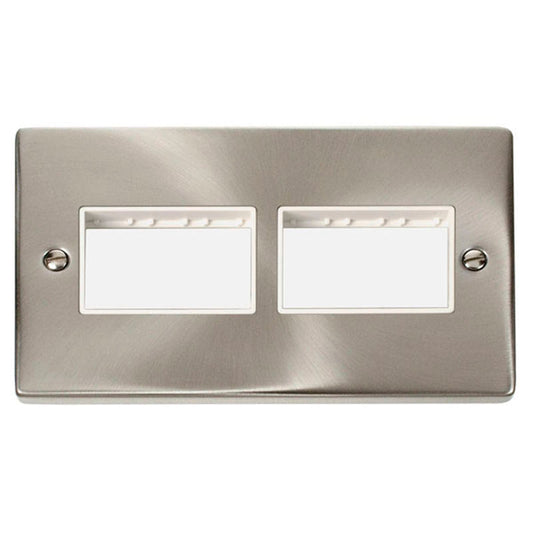 DECO VPSC406WH 2 GANG MINIGRID UNFURNIS