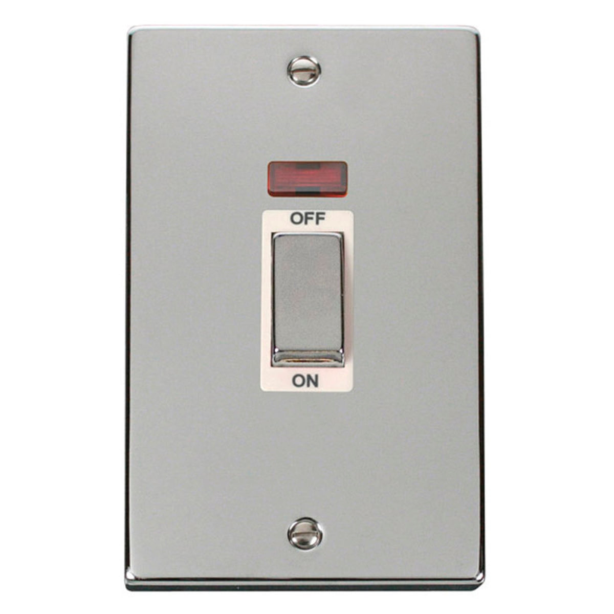 DECO VPCH503WH 45A INGOT 2 GANG DOUBLE P