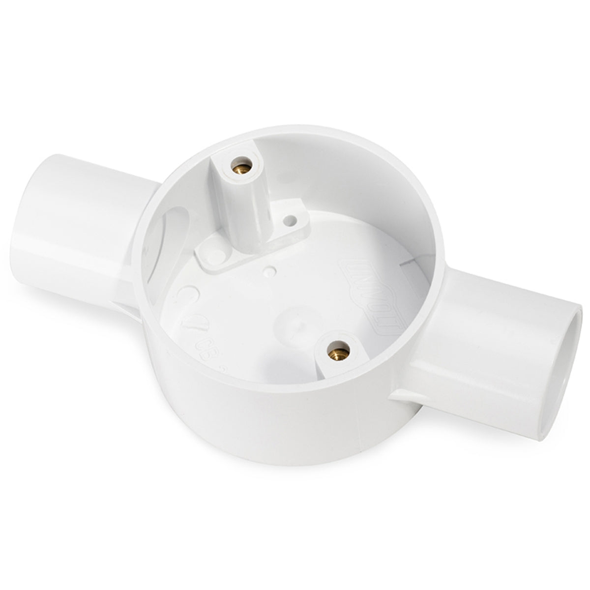UNIVOLT CB25/2WH 25MM 2 WAY WHITE PVC T