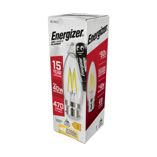 ENERGIZER S12868 4W CND FILA LED B22 WW