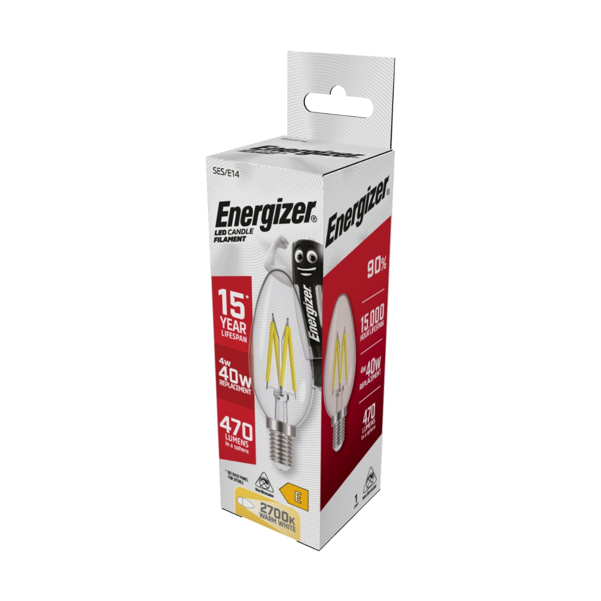 ENERGIZER S12869 4W CND FILA LED E14 WW