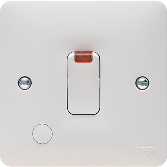 HAGER WMDP84FON 20A DOUBLE POLE SWITCH