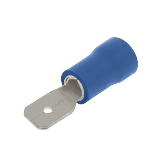 UNICRIMP QBPO48M8 4.8MM MALE BLUE PK100