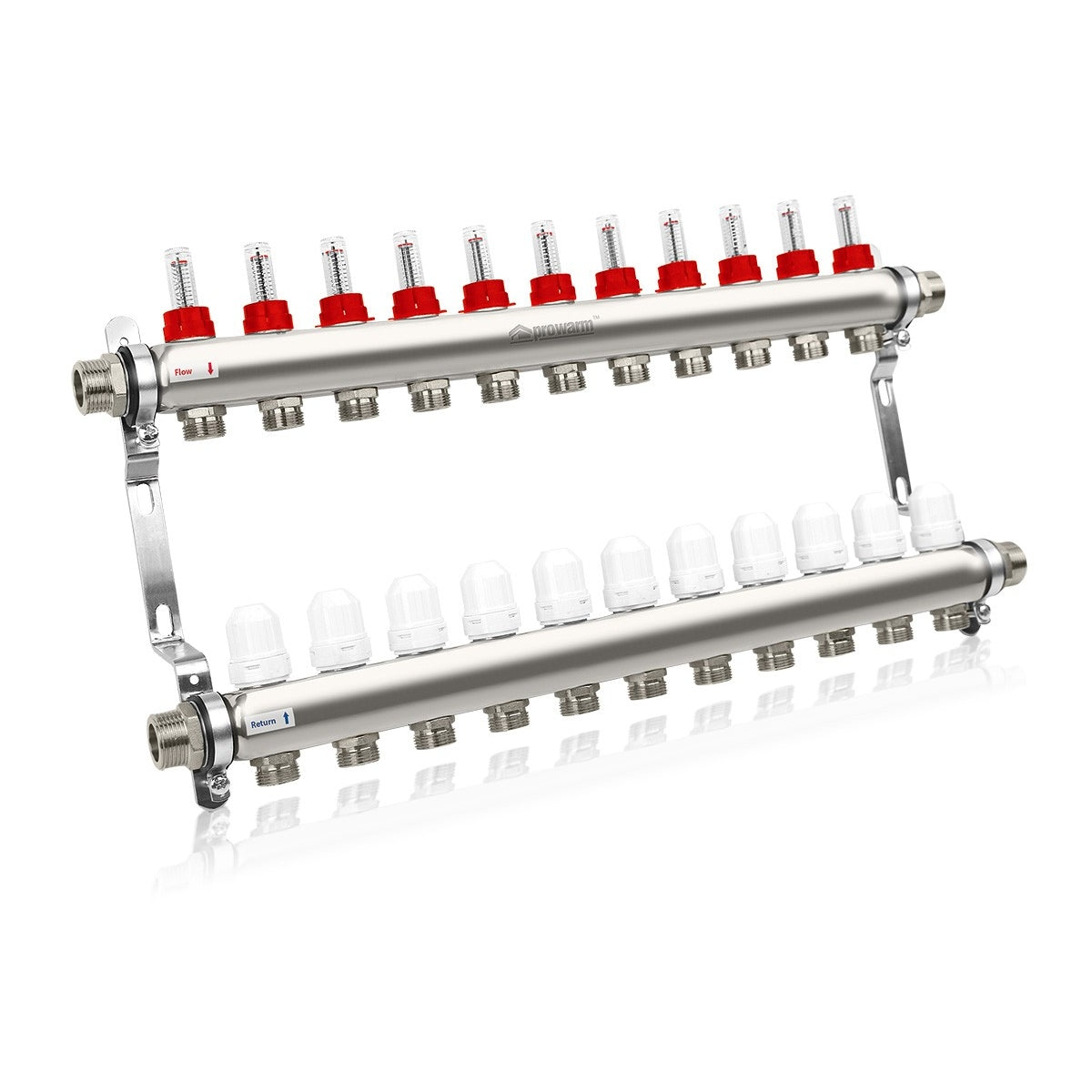 1" UFH MANIFOLD 11 CIRCUIT NO BALL/ FILL