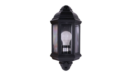 HALF COACH LAMP PC PIR 2800K L2835BKLED3