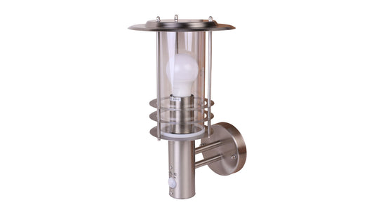 LANTERN WITH PIR STAINLESS STEEL L2863