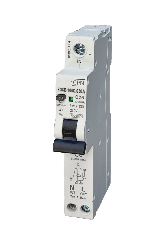 CUDIS 10A 10KA 30MA RCBO TYPE C