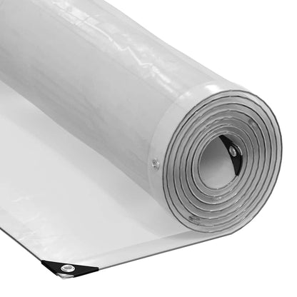 vidaXL Clear Tarpaulin with Eyelets 1x6 m Polyethylene
