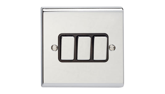 SL DECOR 3G 10AX PLATE SWITCH SD1205CHB