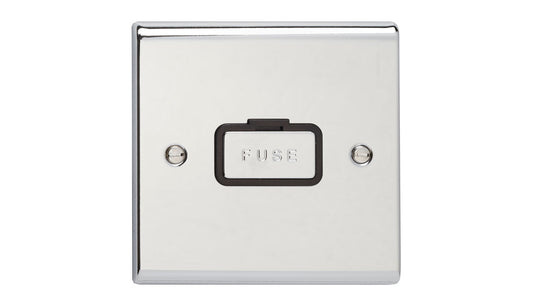 SL DECOR 13A UNSWITCH CHRM BLK SD1360CHB