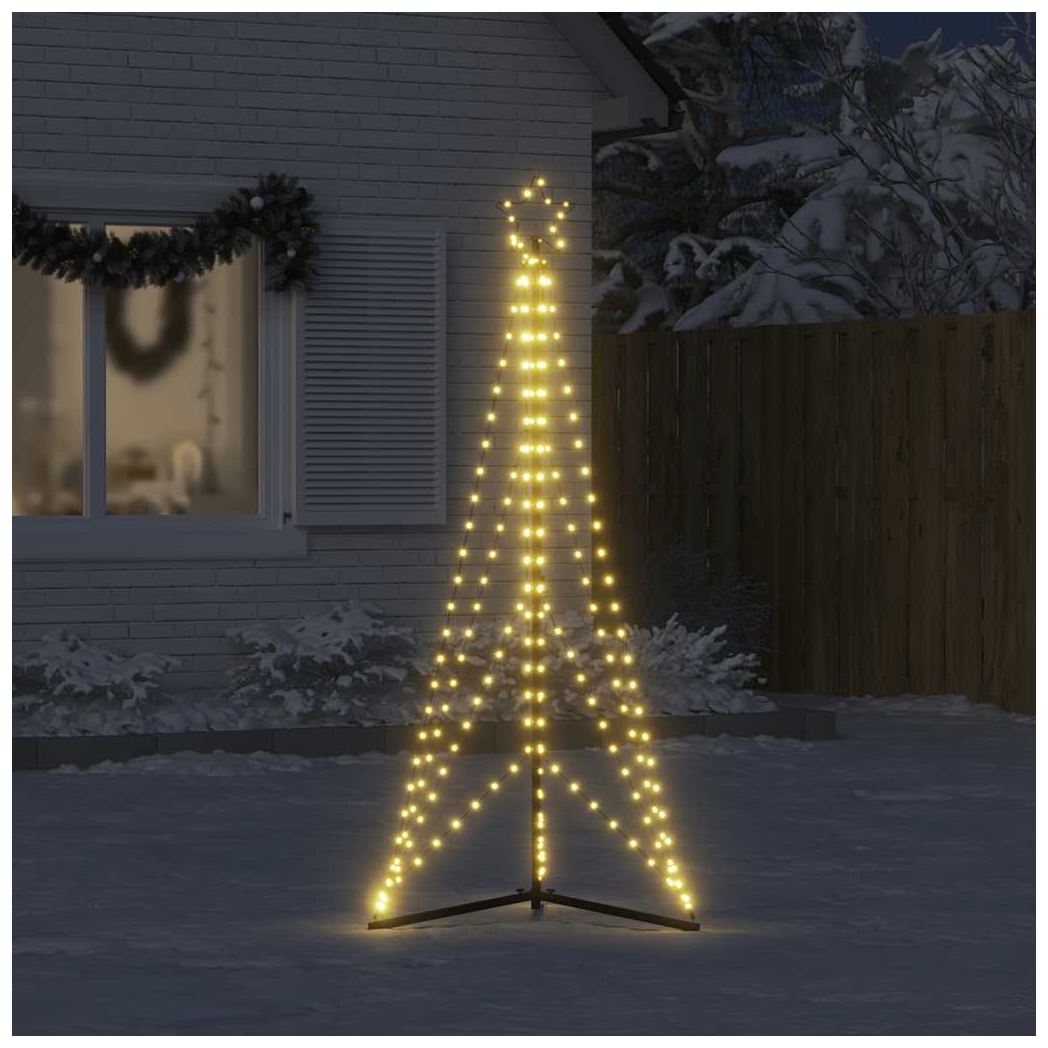 vidaXL Christmas Tree Light 363 LEDs Warm White 182 cm