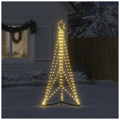 vidaXL Christmas Tree Light 363 LEDs Warm White 182 cm