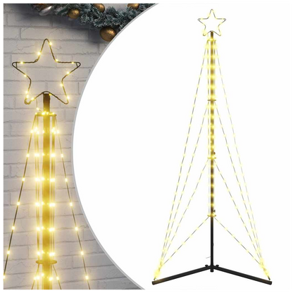 vidaXL Christmas Tree Light 363 LEDs Warm White 182 cm