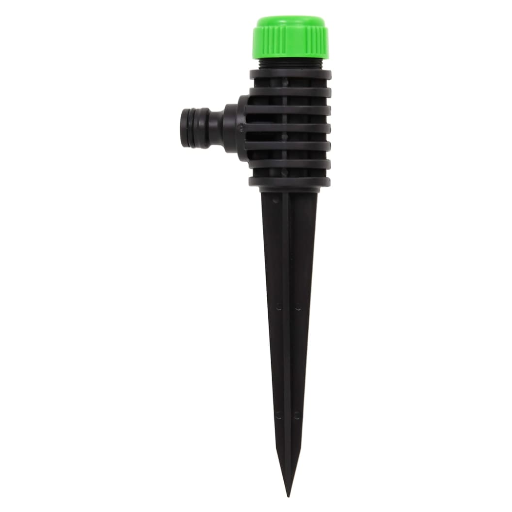 vidaXL Rotating Sprinklers 6 pcs Green and Black 3x6x19.5 cm ABS & PP