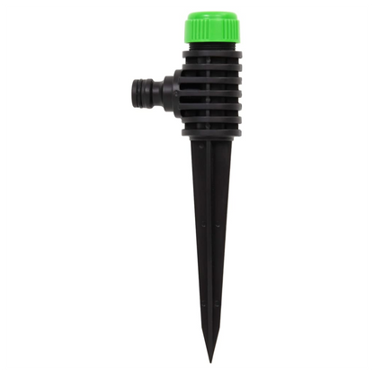vidaXL Rotating Sprinklers 6 pcs Green and Black 3x6x19.5 cm ABS & PP