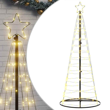 vidaXL Christmas Tree Light Cone 200 LEDs Warm White 182 cm