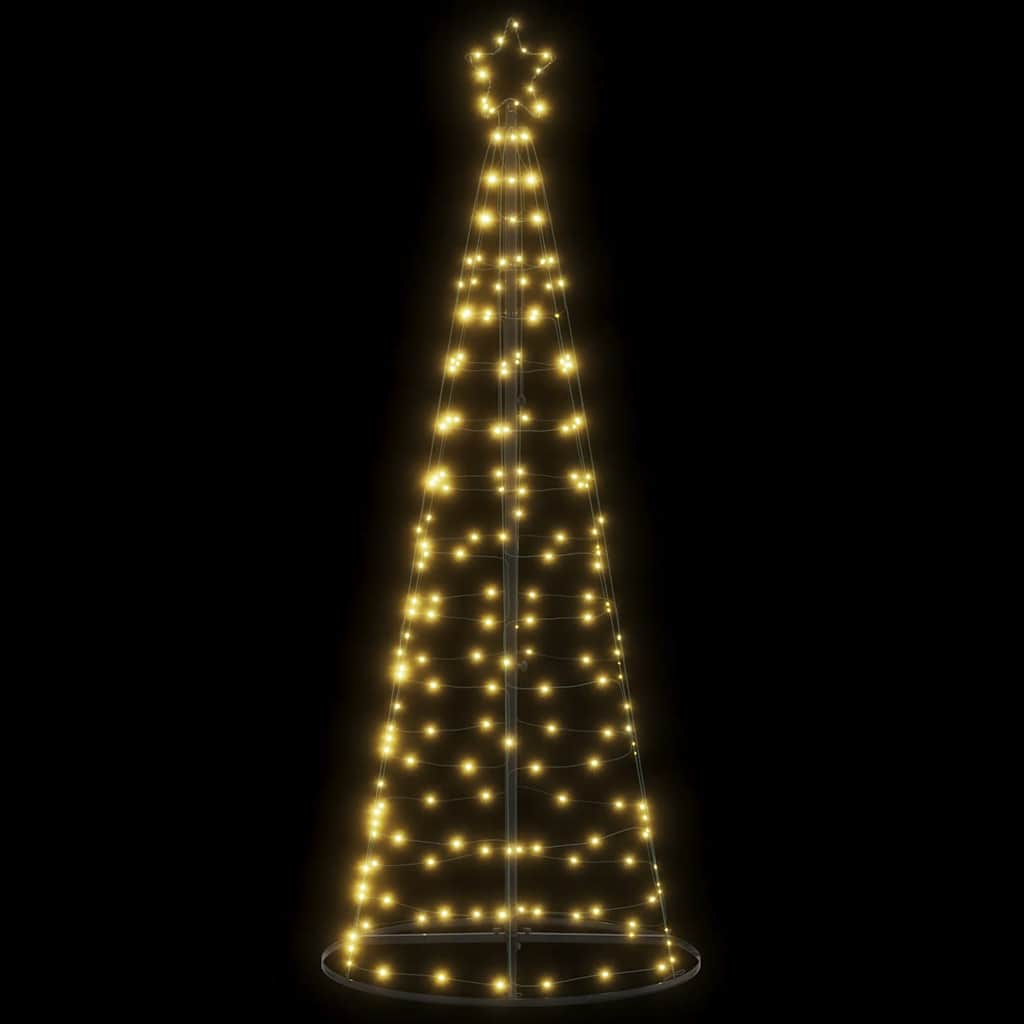 vidaXL Christmas Tree Light Cone 200 LEDs Warm White 182 cm