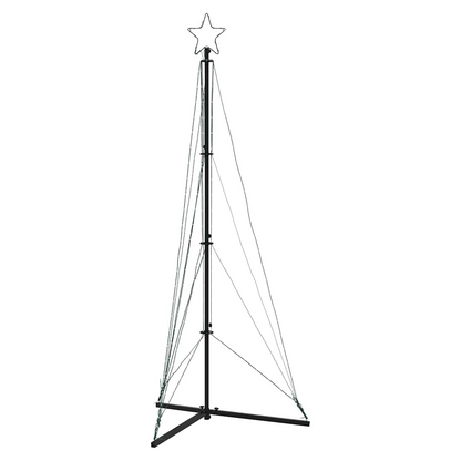 vidaXL Christmas Tree Light 363 LEDs Warm White 182 cm